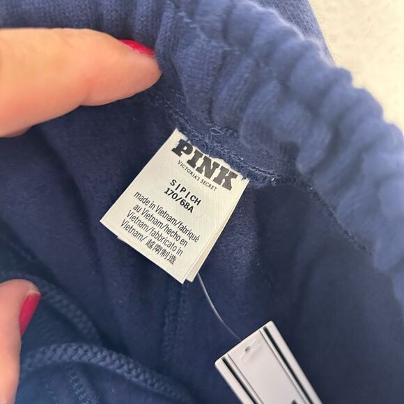 Victorias Secret IVY FLEECE
STRAIGHT-LEG SWEATPANTS small blue new 
Hockey - Picture 10 of 14